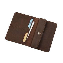 Skórzany Cienki Portfel Męski Slim Sempertus PM-12/CH