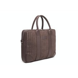 Skórzana Torba na Laptopa Sempertus faraon w kolorze Brązowym